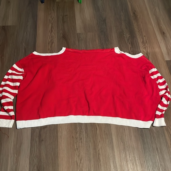 NWT Holiday Time Double 2 Person Ugly Christmas Sweater NEW Sz L/XL Red Snowman - Picture 7 of 7